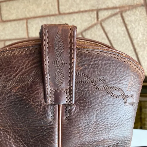 Ariat Brown Leather Roper Boots Men’s 9