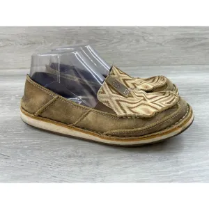 Ariat Cruiser 10027385 Women's 8.5 Brown Aztec Fabric Upper Slip-On Loafer Shoe