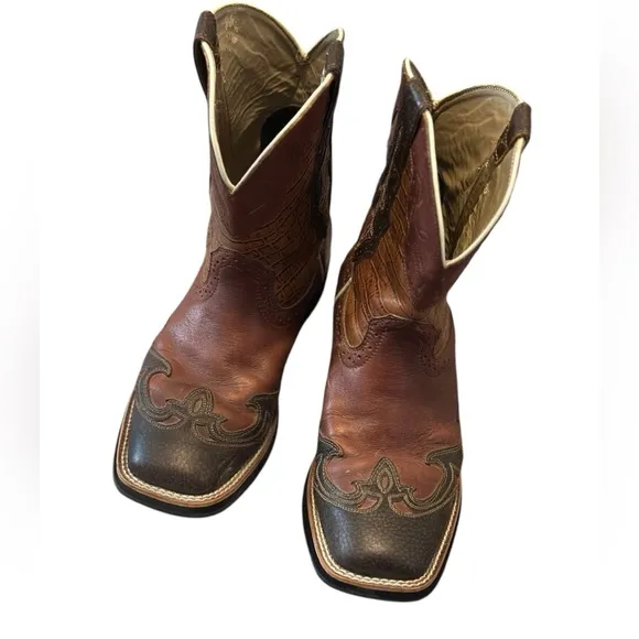 ARIAT FatBaby Brown Leather Cowboy Boots Women’s Size 7.5 B