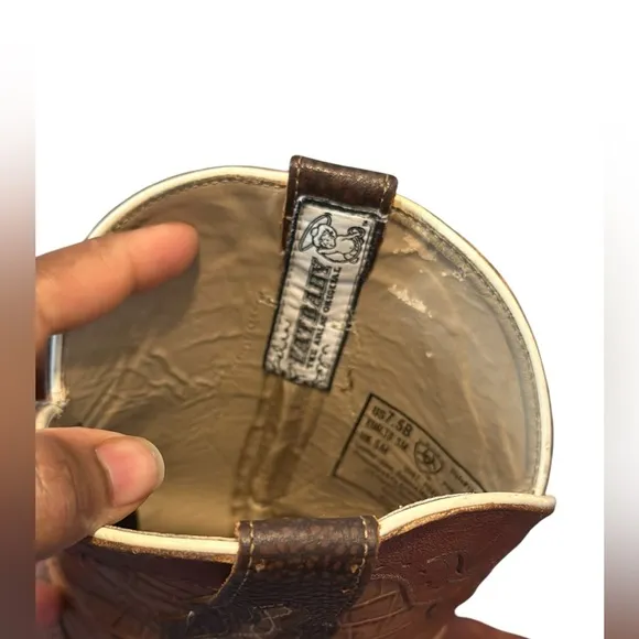 ARIAT FatBaby Brown Leather Cowboy Boots Women’s Size 7.5 B