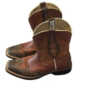 ARIAT FatBaby Brown Leather Cowboy Boots Women’s Size 7.5 B