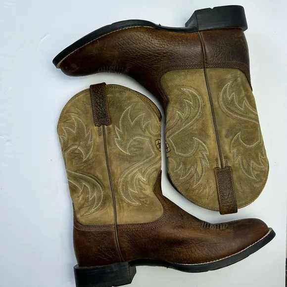 ARIAT Heritage Horseman‎ Western Boots Leather Embroidered