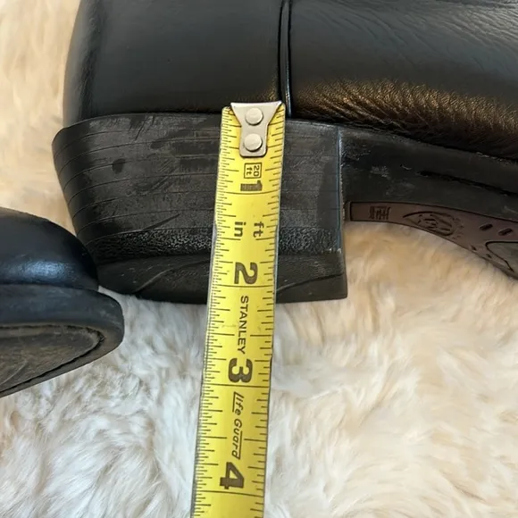 Ariat Heritage R Toe Black Leather Western Boots