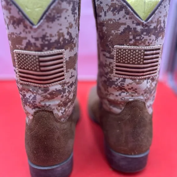 Ariat men 5 camo sport patriot cowboy boots