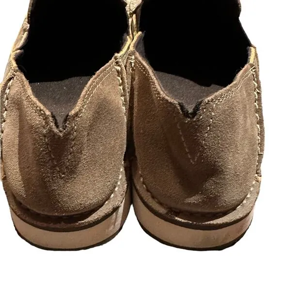 Ariat Mens 9D Brown Leather Slip On Shoes
