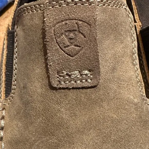 Ariat Mens 9D Brown Leather Slip On Shoes