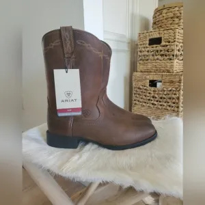 Ariat Men's Heritage Roper Boot - Brown Leather Boots Size 10.5D