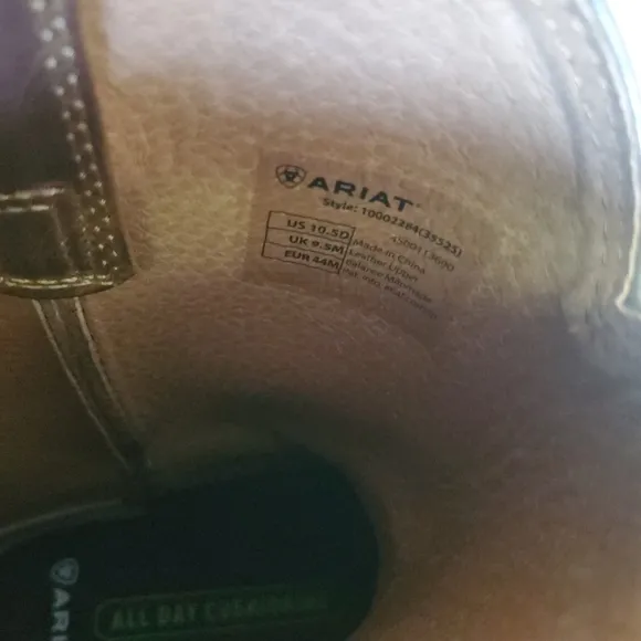 Ariat Men's Heritage Roper Boot - Brown Leather Boots Size 10.5D