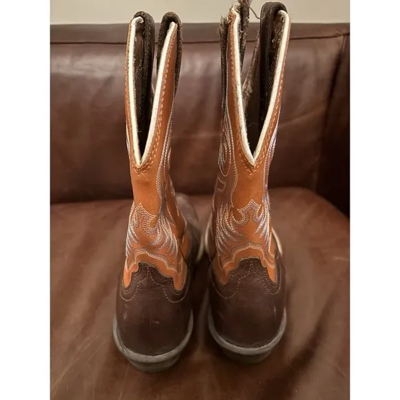 Ariat Men's Square Toe Western Boots Orange 10