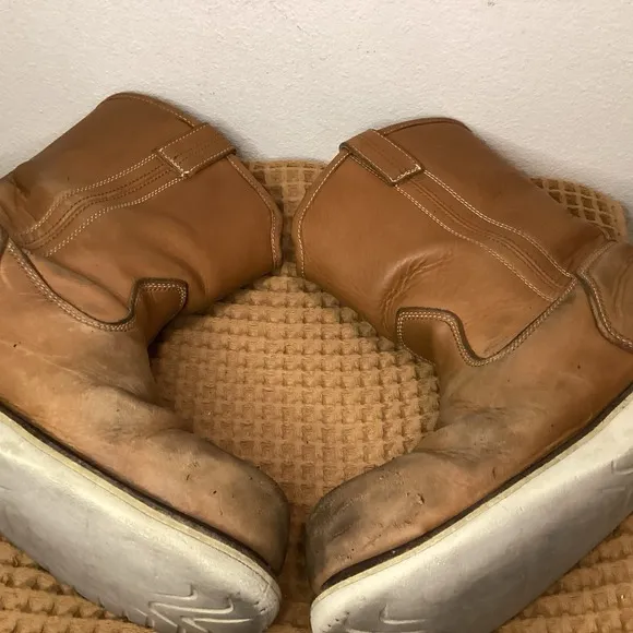 Ariat Mens US 13D Distressed Brown Waterproof Composite Toe Pull On Work Boots