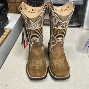Ariat Patriot Camo Print Square Toe Boots