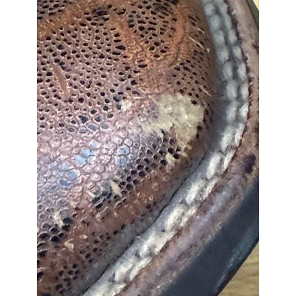 Ariat Quickdraw Western Cowboy Boots Shoes Cream Brown Mens 10D 10010941