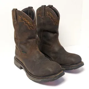 Ariat Wellington Waterproof Composite Toe Western Boots, Brown, Men's 10.5 EE