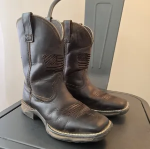 Ariat Wiggle Room Big Kids Unisex Circuit Anthem Western Boots Size 1