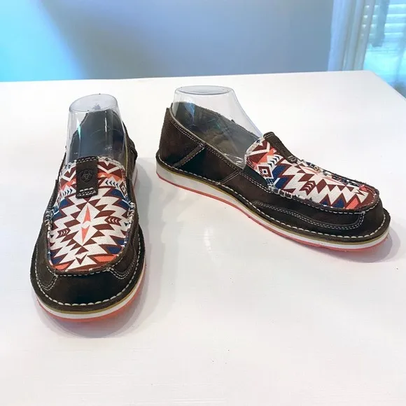 Ariat Women's Cruiser Aztec Slip-On Leather Shoes US Size‎ 11 B Style 100029746