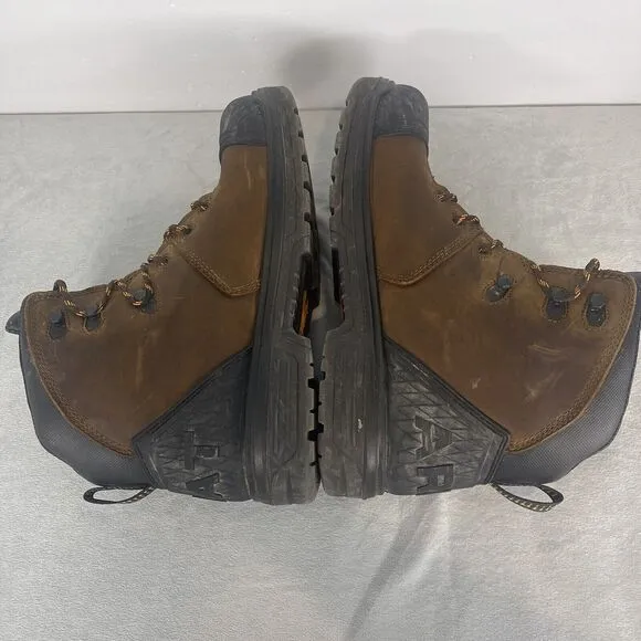 Ariat Work Boots Men Size 13 D Brown Turbo Outlaw 6&quot; Waterproof Composite Toe