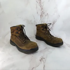 Ariat Work Boots Mens 10.5 Brown Composite Carbon Toe Waterproof Lace Up Leather