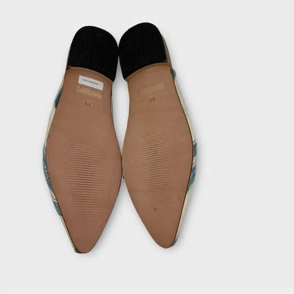 Artemis Suzani Slipper Mule Shoe Hand-Woven Silk Women’s Size 39 US 8.5 NWOT