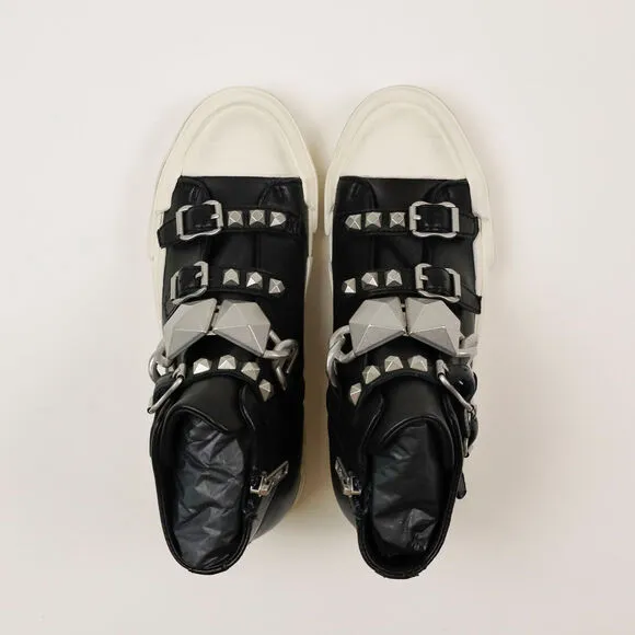 Ash Galaxy Studded Chain High Top Sneakers Black Size 36EU/6US