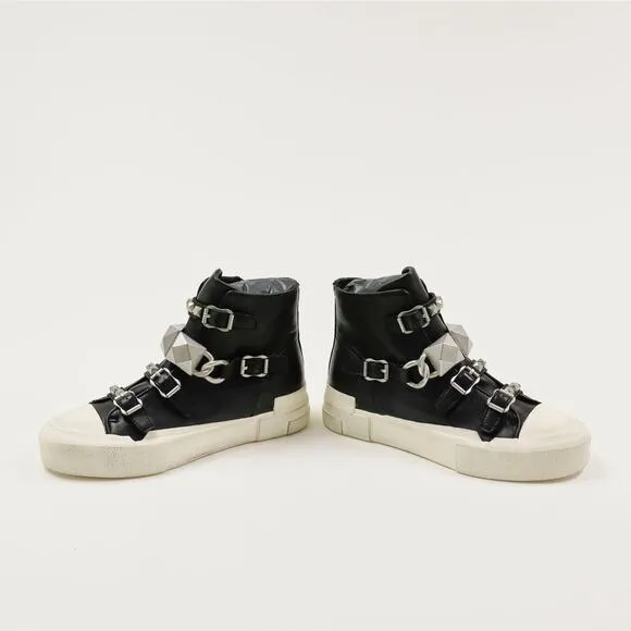 Ash Galaxy Studded Chain High Top Sneakers Black Size 36EU/6US