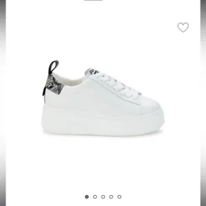 Ash Move Snakeskin Embossed Trim Leather Sneakers White Color Platform Leather 9