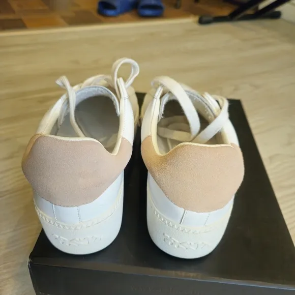 ASH platform sneakers, white color and beige...use twice, looks like new size 37