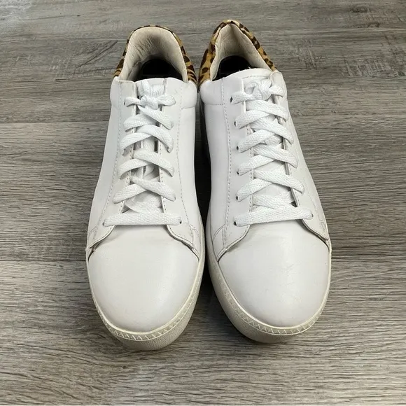ASH white platform sneakers 39 with Leopard accent