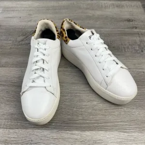 ASH white platform sneakers 39 with Leopard accent