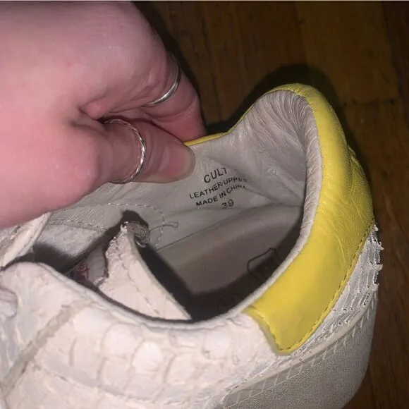Ash Cult Platform Leather Sneakers Size 39
