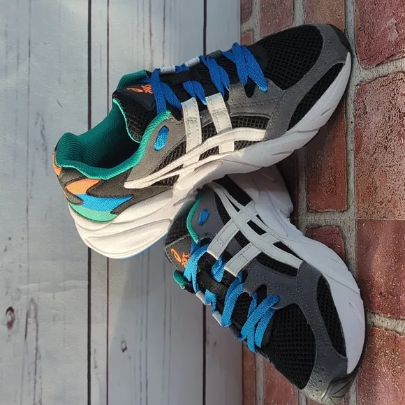 ASICS Gel-Bnd (GS) Marathon Youth Black Multicolor Running Shoes Size 4