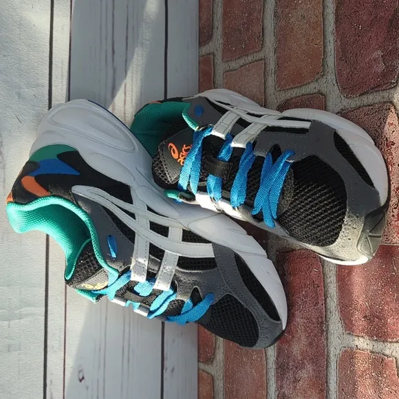 ASICS Gel-Bnd (GS) Marathon Youth Black Multicolor Running Shoes Size 4