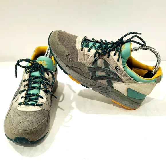 Asics Gel Lyte V Outdoor  Gray Green  Sz 7.5 Mens H7J4L Suede Sneaker Shoe