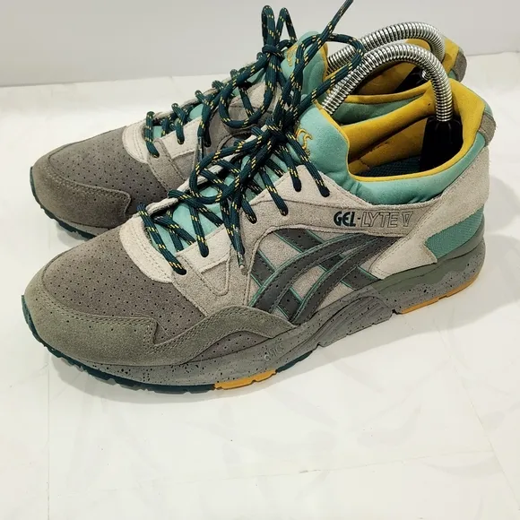 Asics Gel Lyte V Outdoor  Gray Green  Sz 7.5 Mens H7J4L Suede Sneaker Shoe
