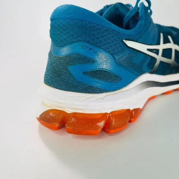 Asics GT-1000 10 Running Sneakers Shoes Navy Blue Orange Men 10.5