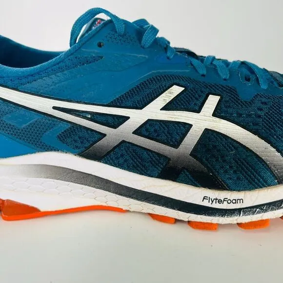 Asics GT-1000 10 Running Sneakers Shoes Navy Blue Orange Men 10.5