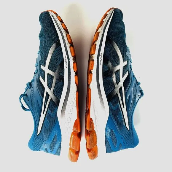 Asics GT-1000 10 Running Sneakers Shoes Navy Blue Orange Men 10.5