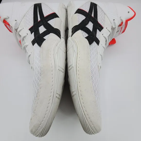 ASICS Matflex 7 Wrestling Shoes Mens Sz 11 Athletic White Black Pink Sneakers