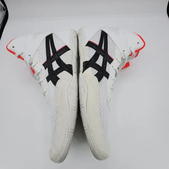 ASICS Matflex 7 Wrestling Shoes Mens Sz 11 Athletic White Black Pink Sneakers