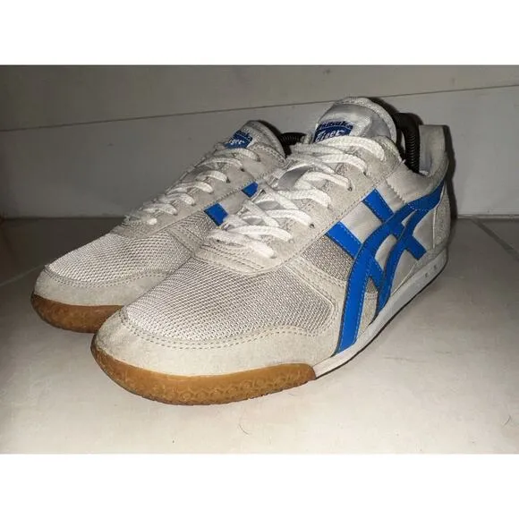 Asics Onitsuka Tiger Ultimate 81 Shoes Mens 10 Gray Blue‎ HQ201 RARE Sneakers
