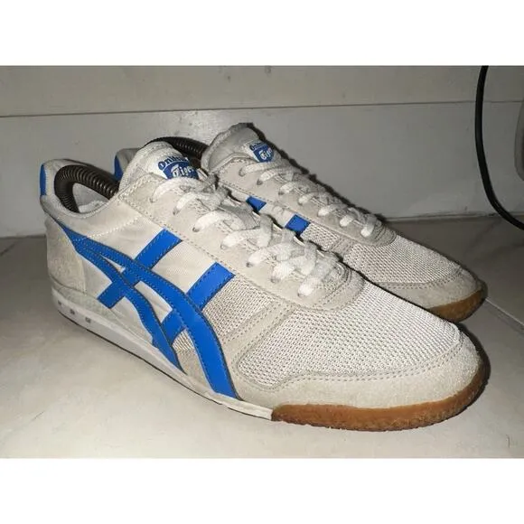 Asics Onitsuka Tiger Ultimate 81 Shoes Mens 10 Gray Blue‎ HQ201 RARE Sneakers