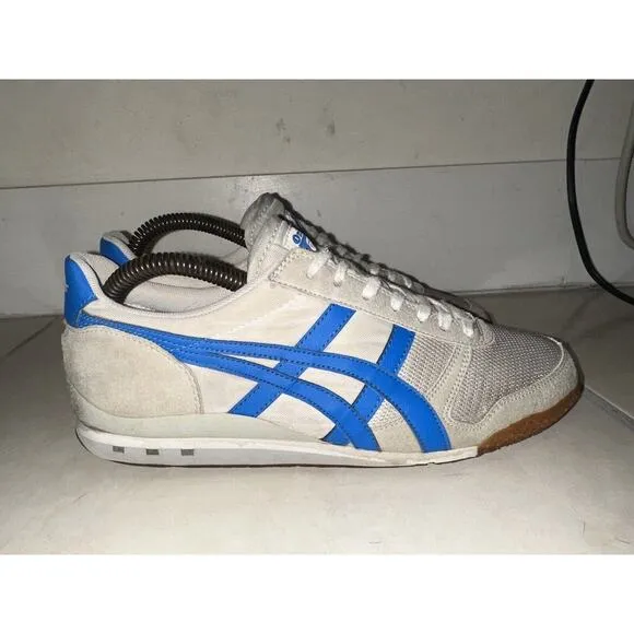 Asics Onitsuka Tiger Ultimate 81 Shoes Mens 10 Gray Blue‎ HQ201 RARE Sneakers