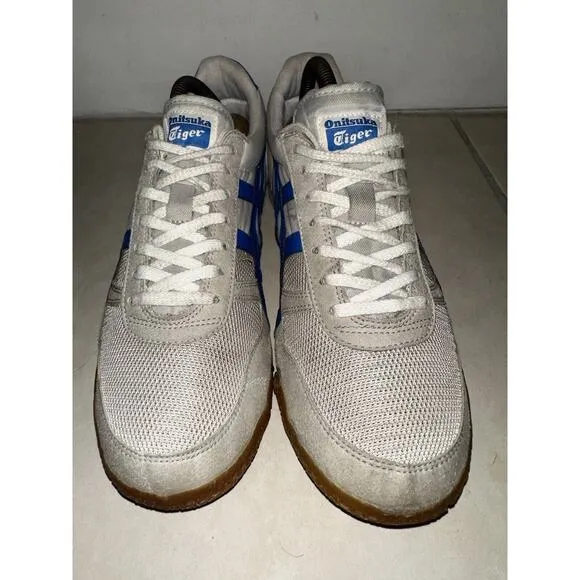 Asics Onitsuka Tiger Ultimate 81 Shoes Mens 10 Gray Blue‎ HQ201 RARE Sneakers