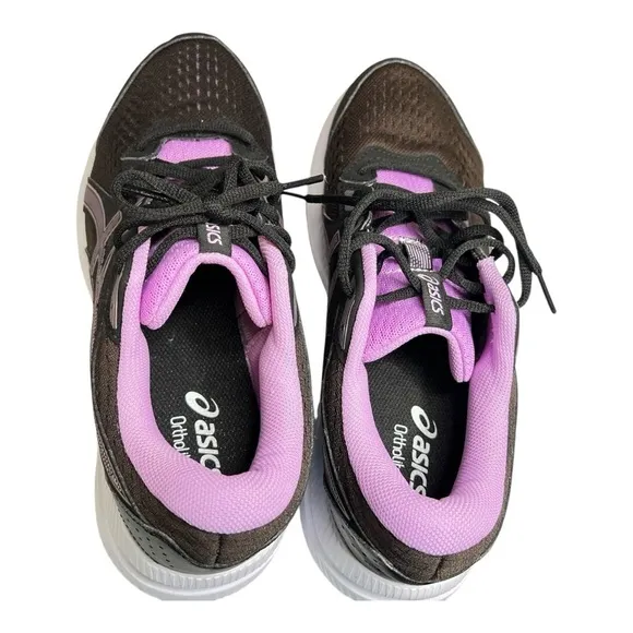 ASICS Women's Gel-Contend 8 Running Shoes Size 10 Black/Brown/Orchid Brand New