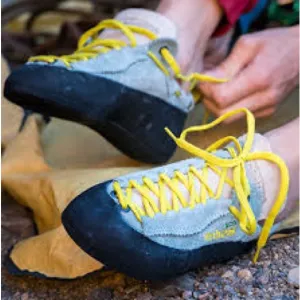 Asolo Climbing Shoes - Gray and Yellow women’s size 7.5