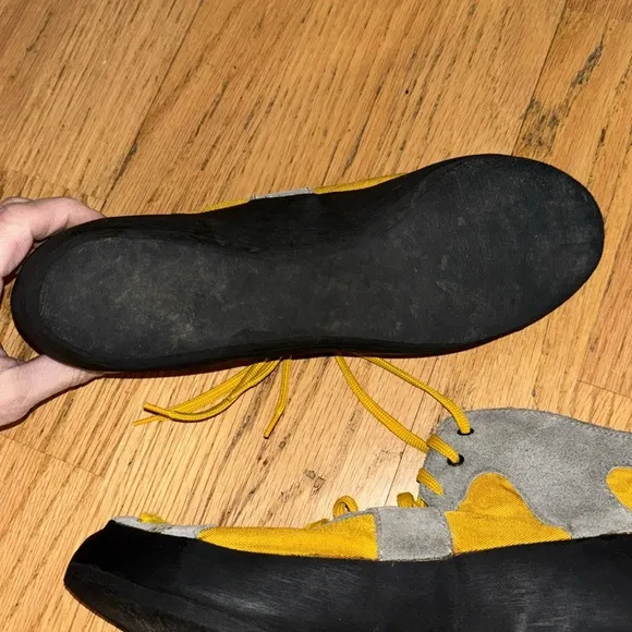 Asolo Climbing Shoes - Gray and Yellow women’s size 7.5