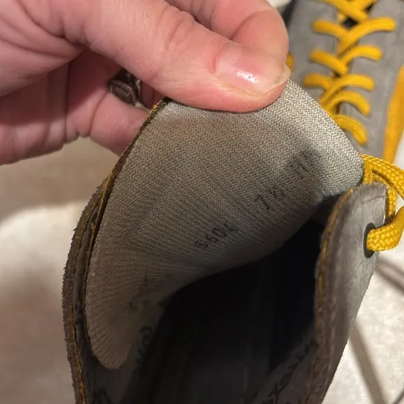 Asolo Climbing Shoes - Gray and Yellow women’s size 7.5
