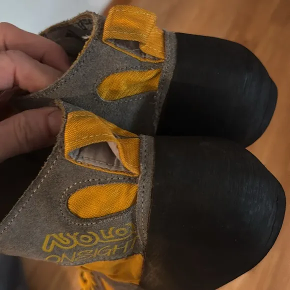 Asolo Climbing Shoes - Gray and Yellow women’s size 7.5