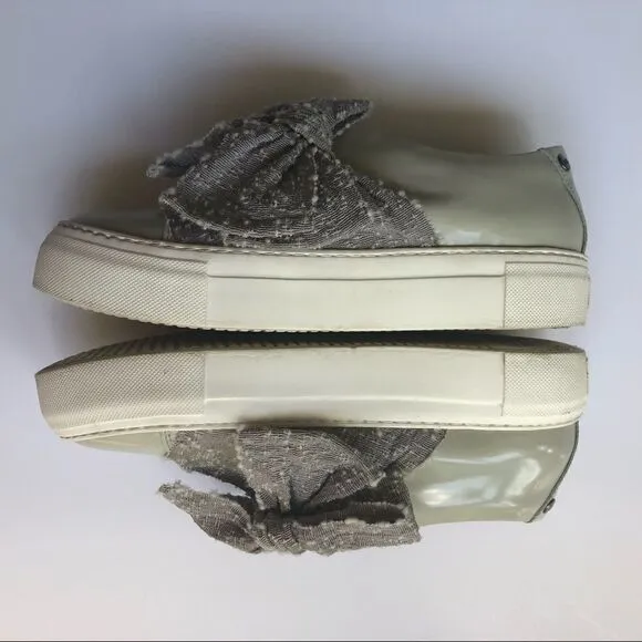 ATTILIO GIUSTI LEONBRUNI MARBLE BOW PLATFORM SHOE