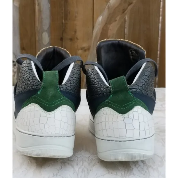 Auth Lanvin Paris high top sneakers tennis shoes