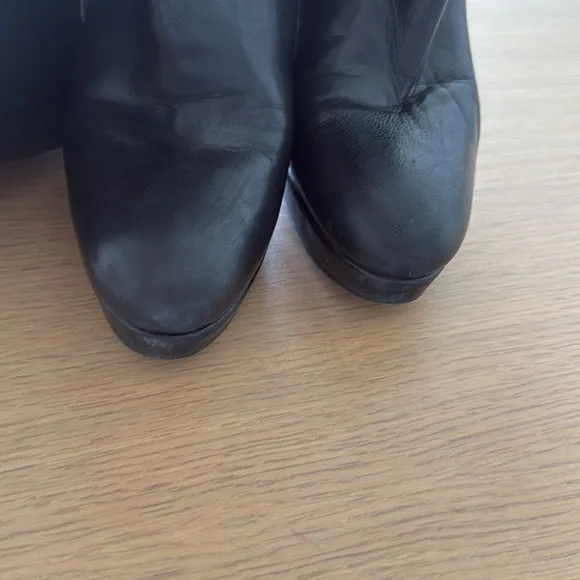 Authentic Stuart weitzman size 36.5 Black over the Knee genuine leather Boots